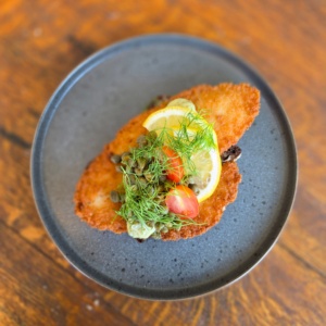 Luksus smørrebrød med rødspætte fra Njordkøkken